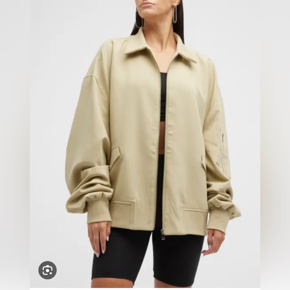 WeWoreWhat Twill Bomber Jacket (M)